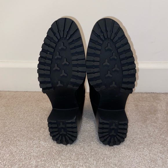 Zara Basic Collection Black Leather Heel Booties - Picture 7 of 7